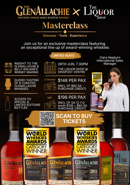 GlenAllachie Masterclass with Ciara Hepburn on 29th Jun 2026 by The Liquor Shop Singapore