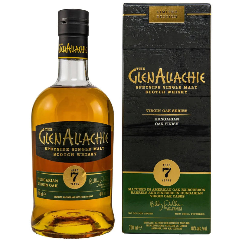 The Glenallachie 7 Hungarian Oak Speyside Single Malt Scotch Whisky 70cl with Gift Box