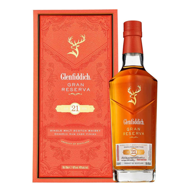 Glenfiddich 21 Year Old Reserva Rum Cask Finish Speyside Single Malt Scotch Whisky ABV 40% 70cl