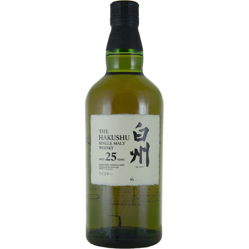 The Hakushu 25 Year Old Single Malt Japanese Whisky ABV 43% 70cl with Gift Box