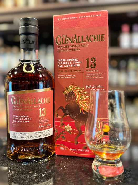 (Flash Sale) (Launch) Bundle of 2 Bottles The Glenallachie 13 Year Old Year of The Horse 2026 ABV 48% 70cl with Gift Box (Shipment has arrived)
