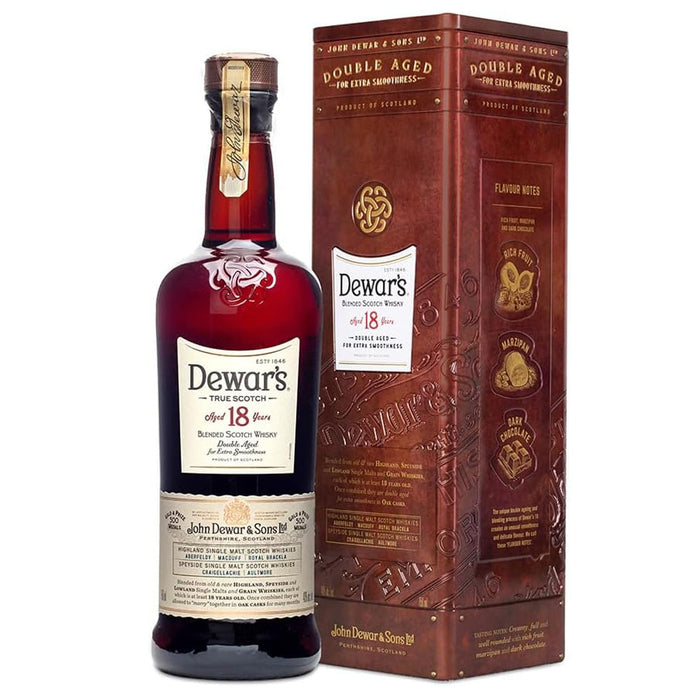 Dewar’s 18 Year Old Blended Scotch Whisky ABV 40% 750ml