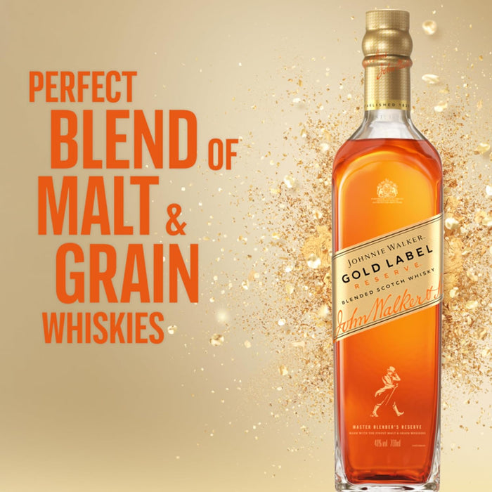 Johnnie Walker Gold Reserve 750ml Gift Set With Rock Glass