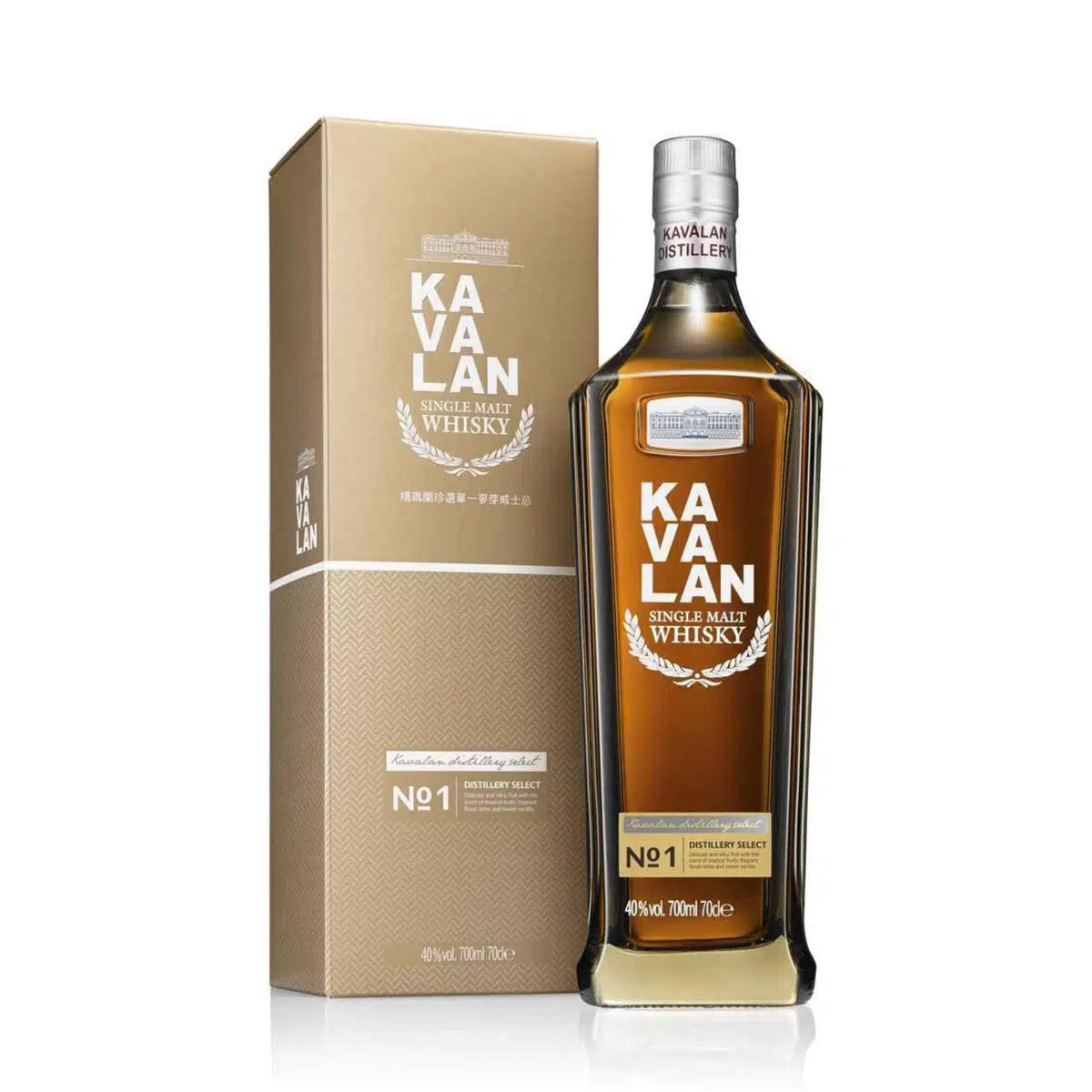 Kavalan Distillery Select No. 1 Single Malt Whisky ABV 40% 70cl