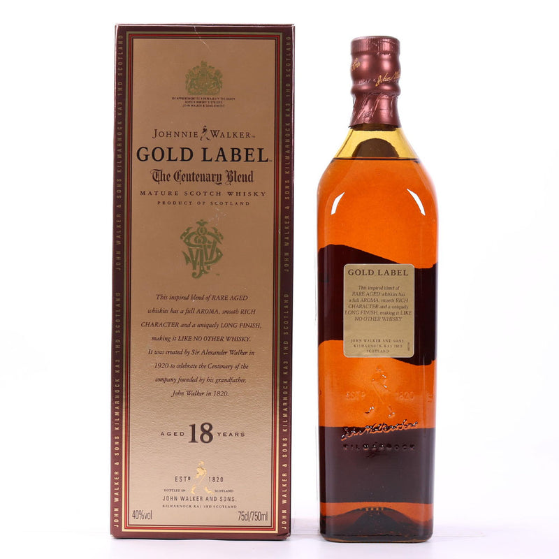 Johnnie Walker Gold Label 18 Years Old The Centenary Blend ABV 40% 750ml