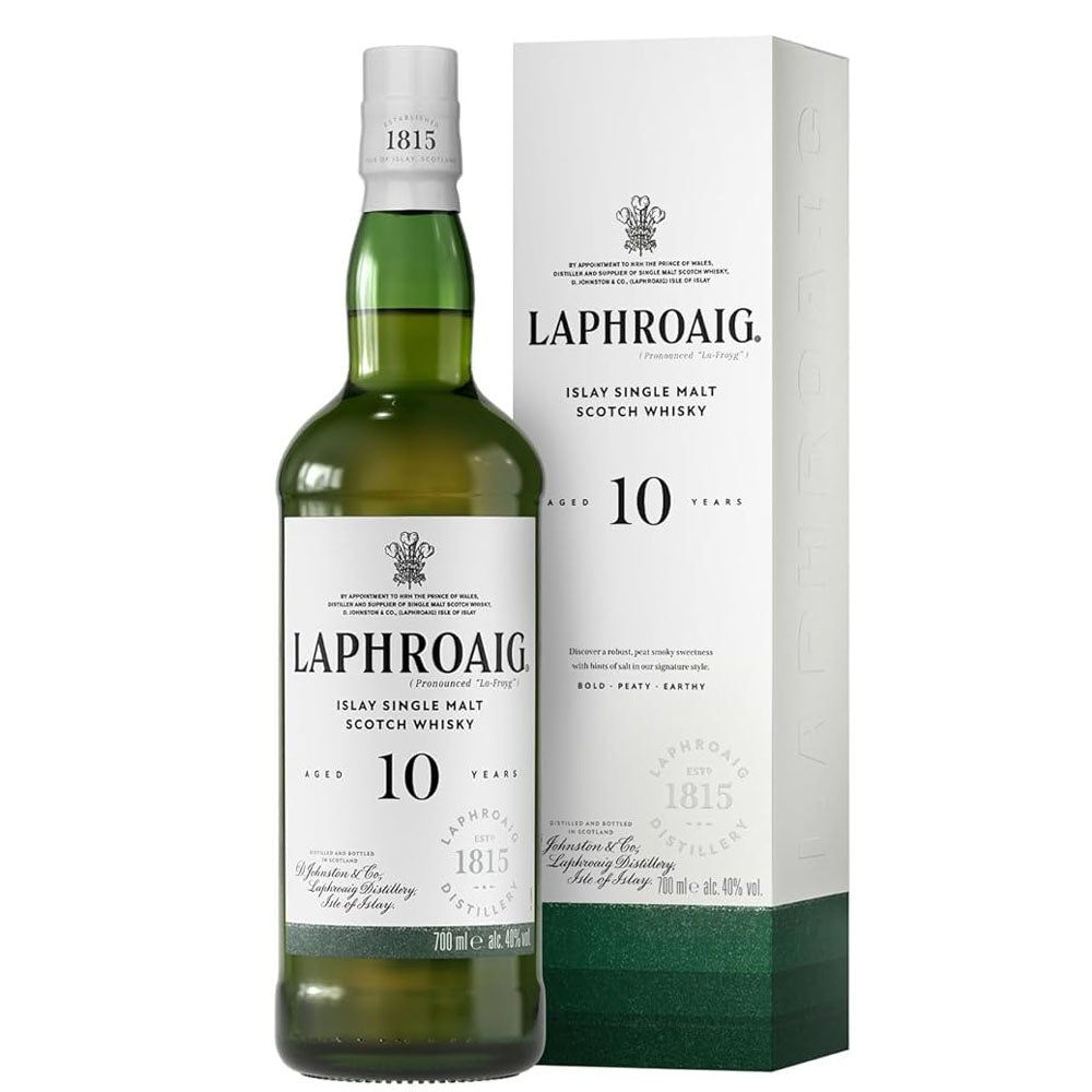 Laphroaig 10 Year Old Islay Single Malt Scotch Whisky ABV 40