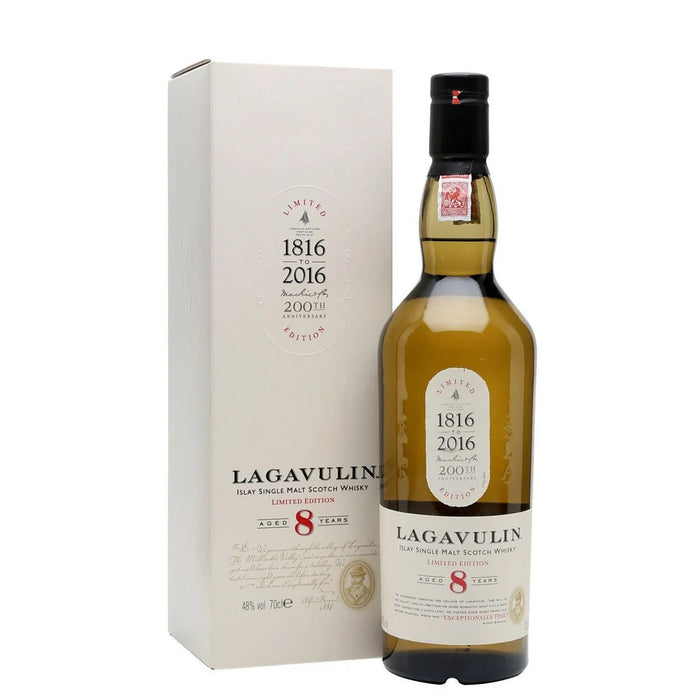 Lagavulin 8 Years Old - 200th Anniversary 700ml (Please note that the box and bottle label are not in good condition.)