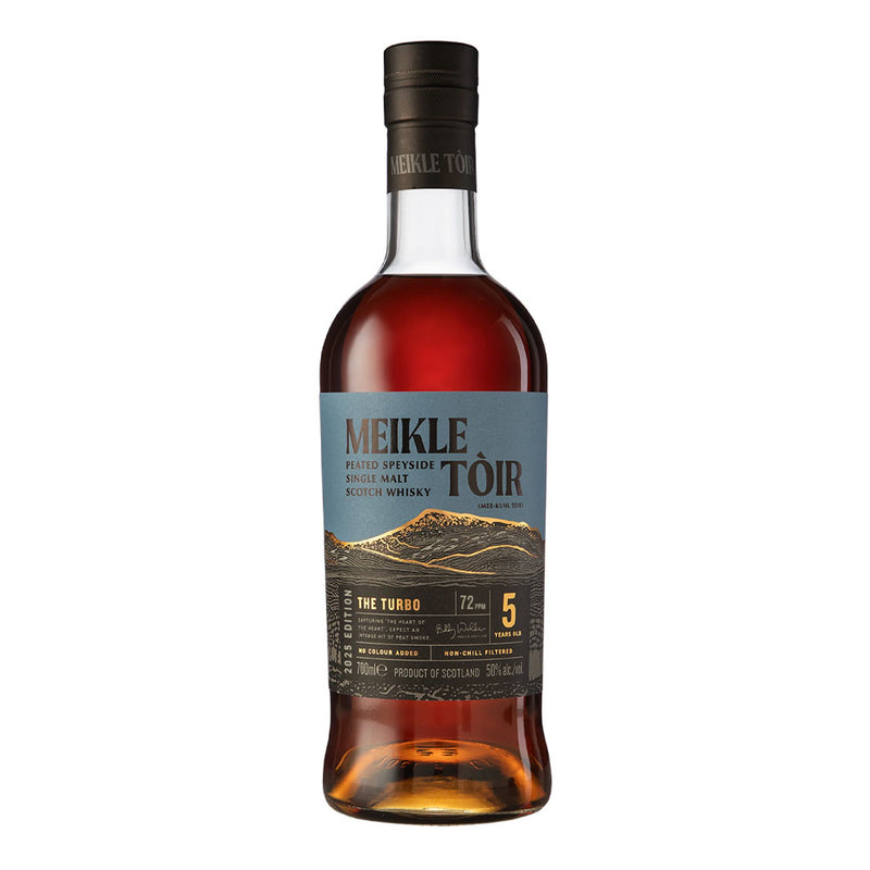 (EOY  Sale - discount at check out) Meikle Toir The Turbo 2025 Edition Peated Speyside Single Malt Scotch Whisky ABV 50% 700ml with Gift Box