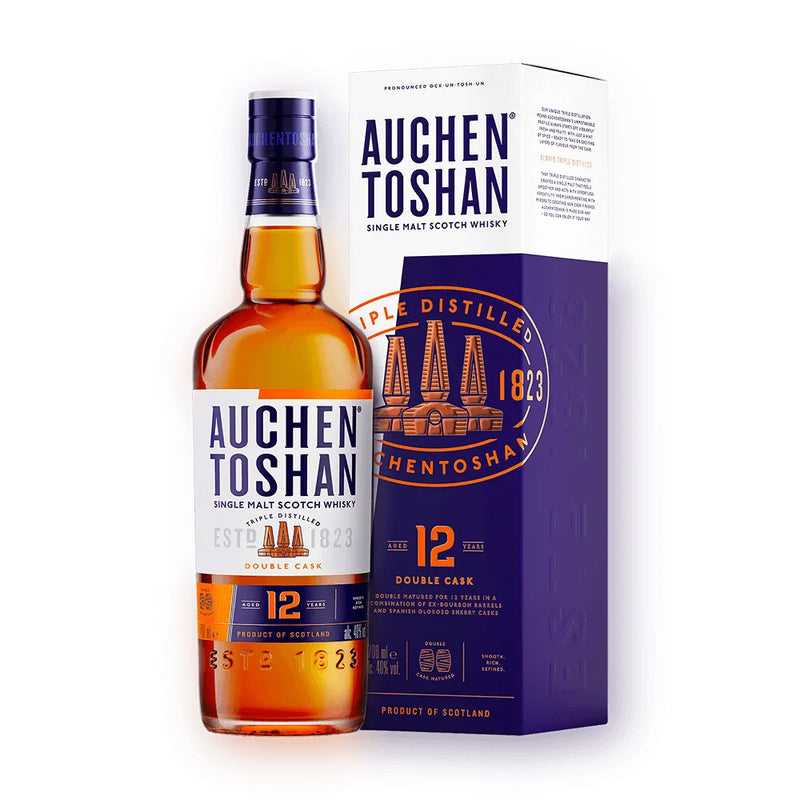 Auchentoshan 12 Year Old Double Cask Lowland Single Malt Scotch Whisky ABV 40% 70cl With Gift Box