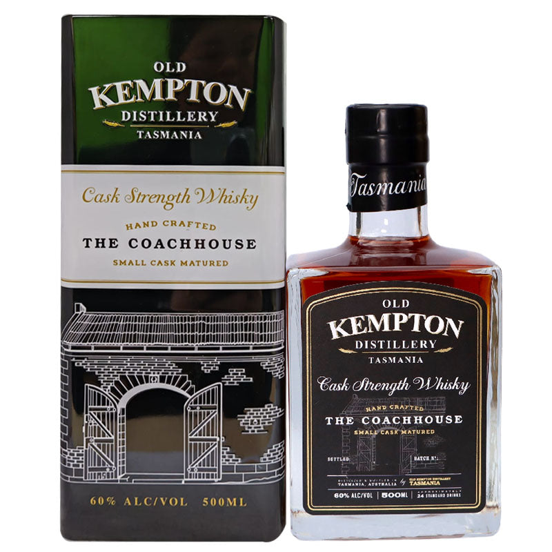 (SG61 Sale) (20% off at Check Out) Old Kempton The Coachhouse Tasmania Cask Strength Whisky ABV 60% 50cl