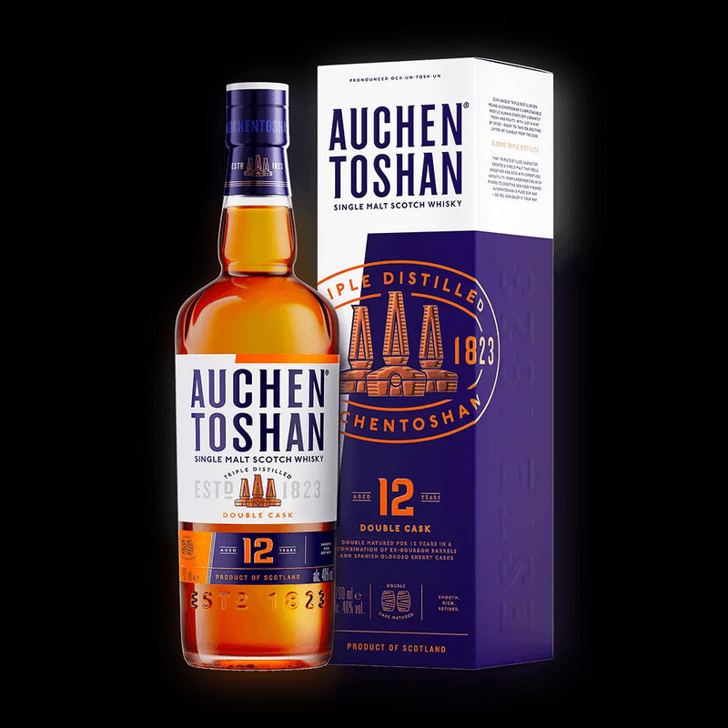 Auchentoshan 12 Year Old Double Cask Lowland Single Malt Scotch Whisky ABV 40% 70cl With Gift Box