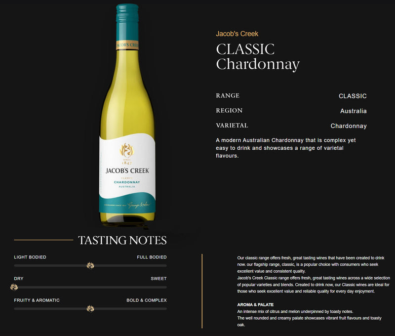 Jacob's Creek Classic Chardonnay 75cl