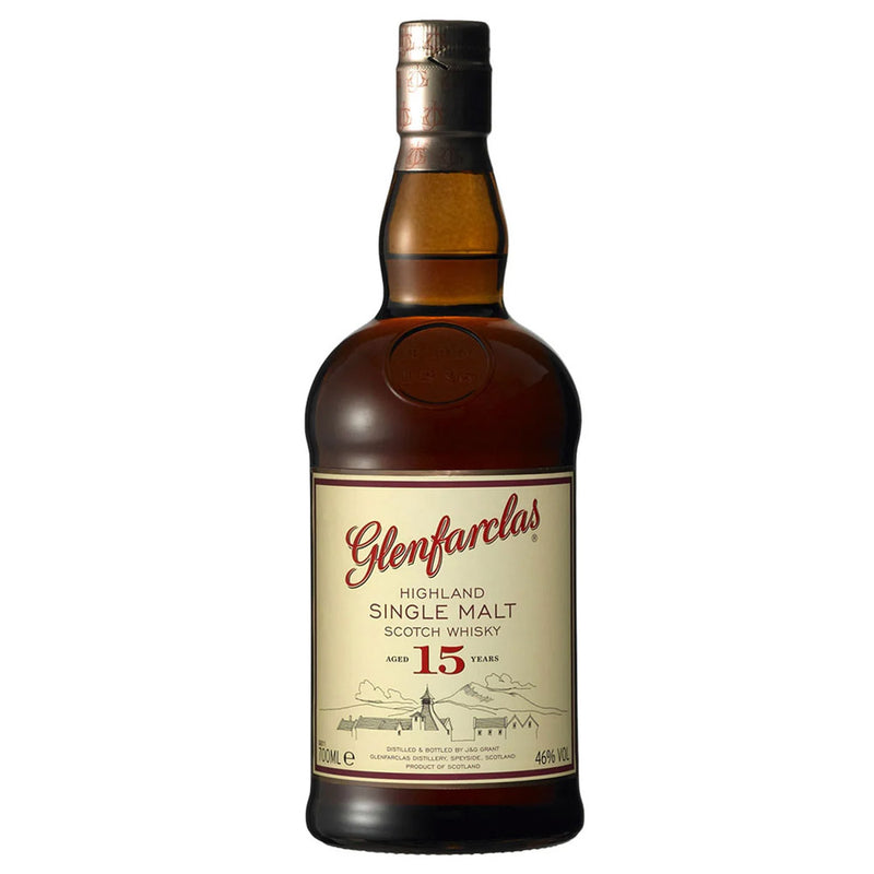 Glenfarclas 15 Year Old Highland Single Malt Scotch Whisky ABV 46% 700ml (No Box)