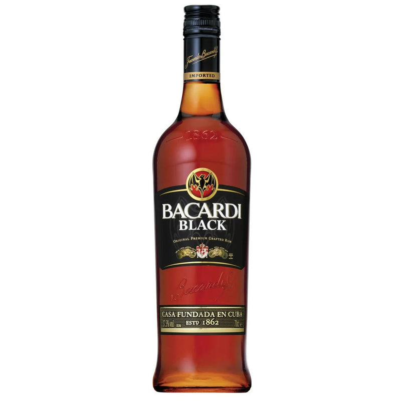 Bacardi Black Rum ABV 40% 1000ml (1L)