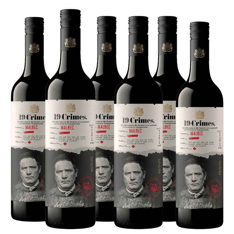 19 Crimes Malbec 75cl x 6 Bottles