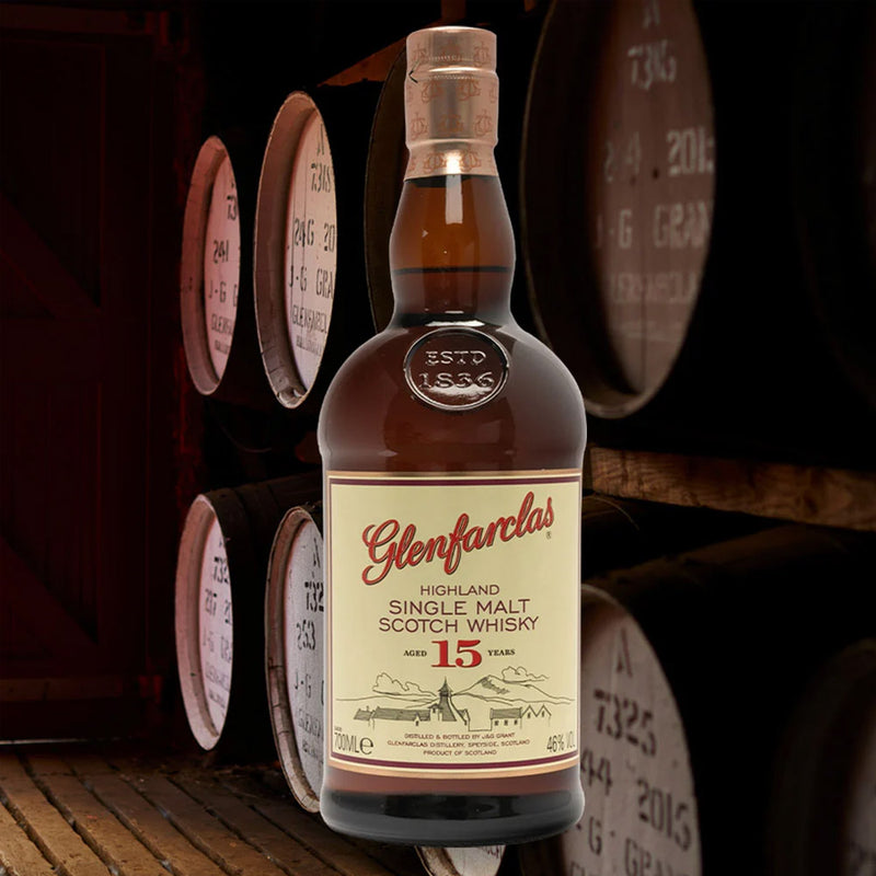 Glenfarclas 15 Year Old Highland Single Malt Scotch Whisky ABV 46% 700ml (No Box)