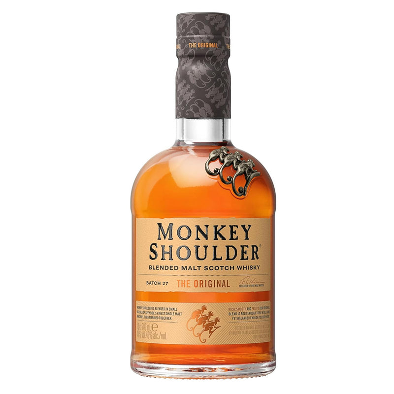 Monkey Shoulder Blended Malt Scotch Whisky ABV 40% 70cl (Both new and old designs are available; you may receive either design.)