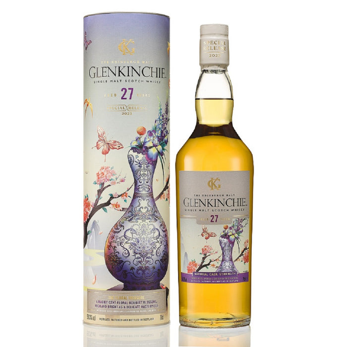 Glenkinchie 27 Year Old THE FLORAL TREASURE Special Release 2023 Single Malt Scotch Whisky ABV 58.3% 700ml