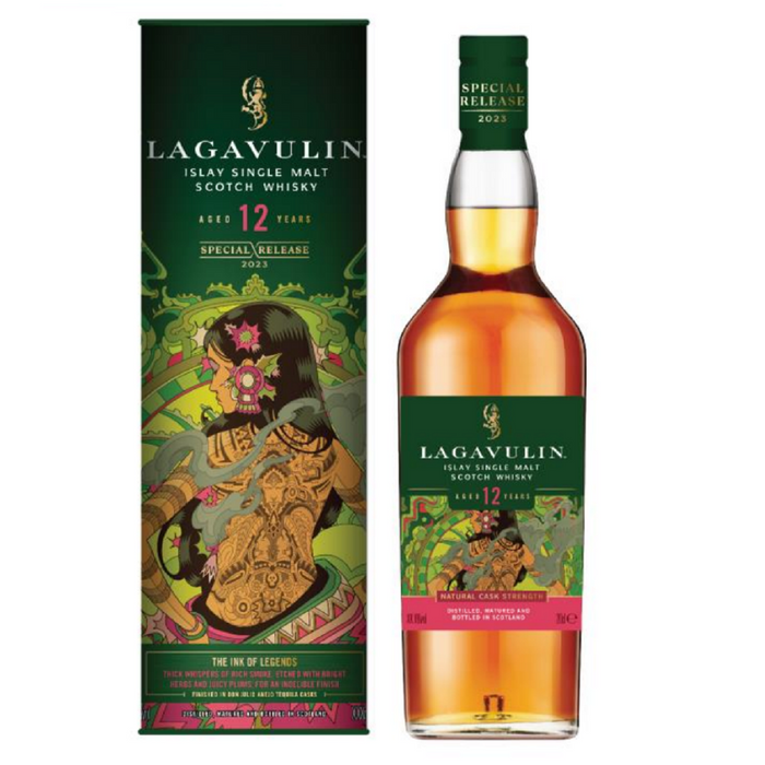 Lagavulin 12 Year Old THE INK OF LEGENDS Special Release 2023 Single Malt Scotch Whisky ABV 56.4% 200ml