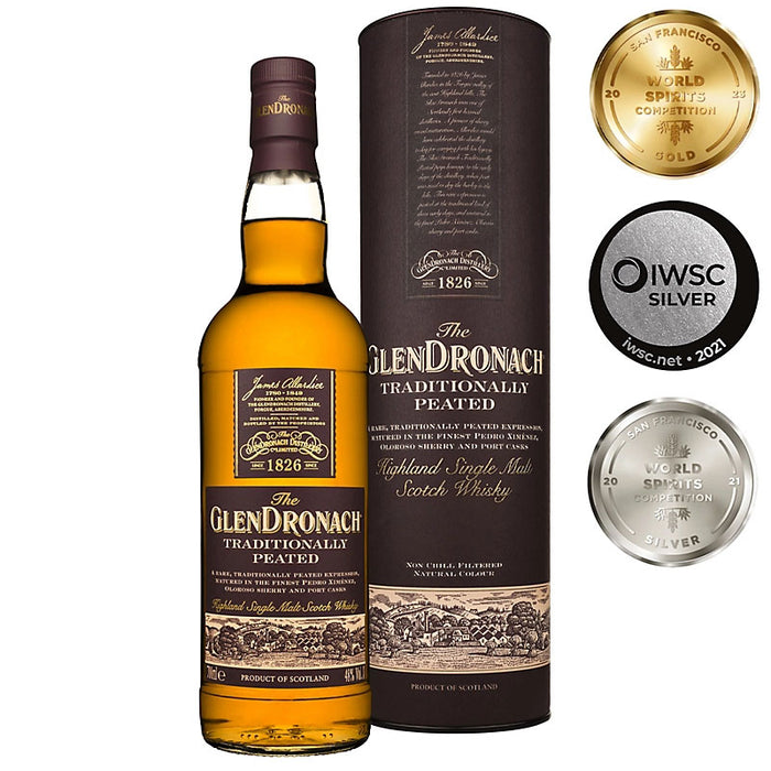Glendronach Traditionally Peated ABV 48% 700ml with Gift Box