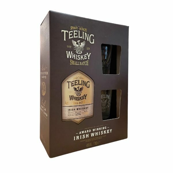 (Gift Set) Teeling Small Batch Irish Whiskey ABV 46% 700ml with 2 Glasses Gift Set