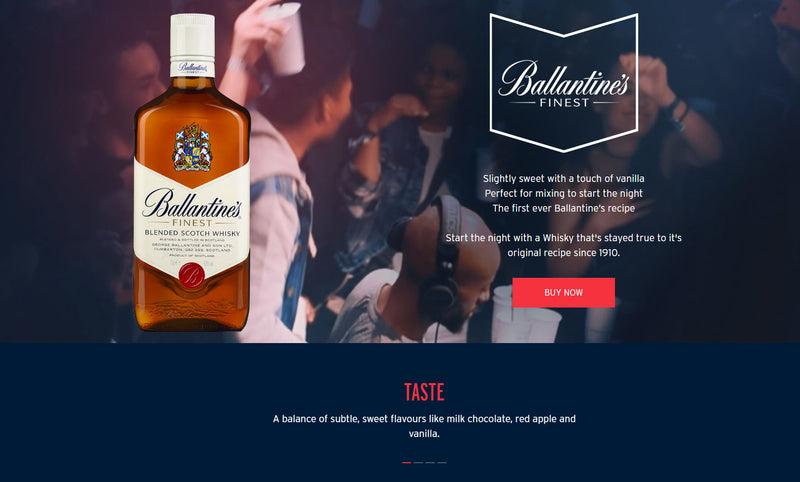 Ballantine's Finest Blended Scotch Whisky ABV 43% 750ml (No Box)