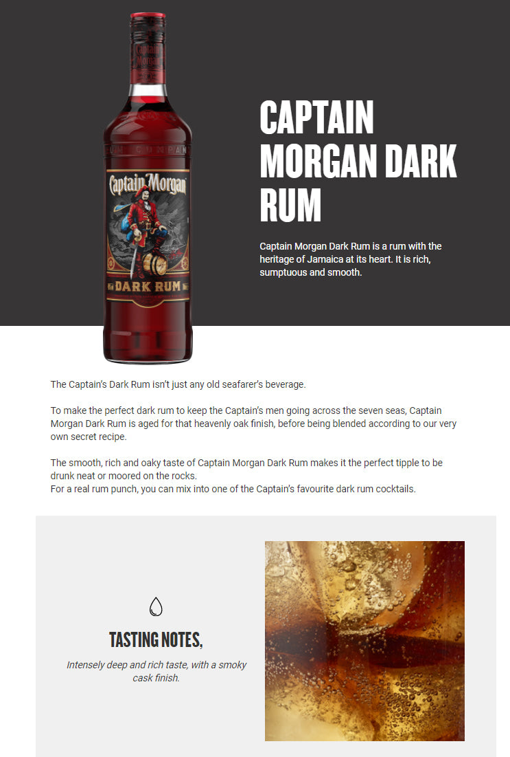 Captain Morgan Dark Rum 700ml