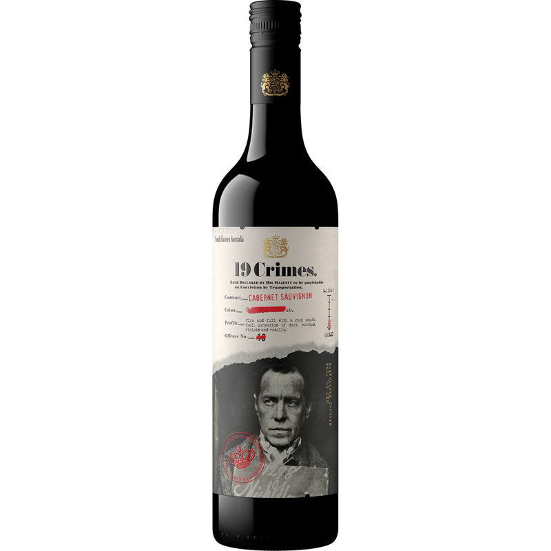 19 Crimes Cabernet Sauvignon ABV 14% 75cl