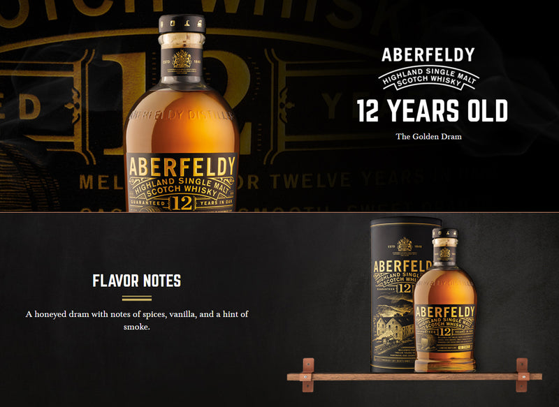 Aberfeldy 12 Year Old Highland Single Malt Scotch Whisky ABV 40% 700ml