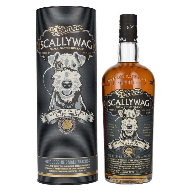 (Flash Sale - 60% off at check out) Douglas Laing's Scallywag Speyside Blended Malt Scotch Whisky ABV 46% 70cl With Gift Box