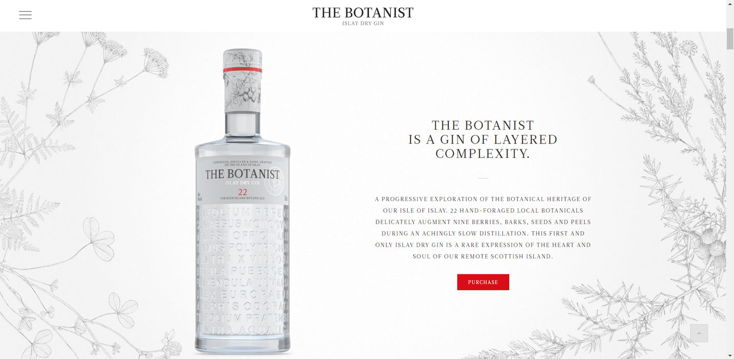 The Botanist Gin ABV 46% 70cl