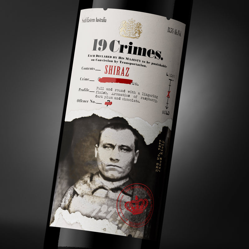 19 Crimes Shiraz ABV 14% 75cl