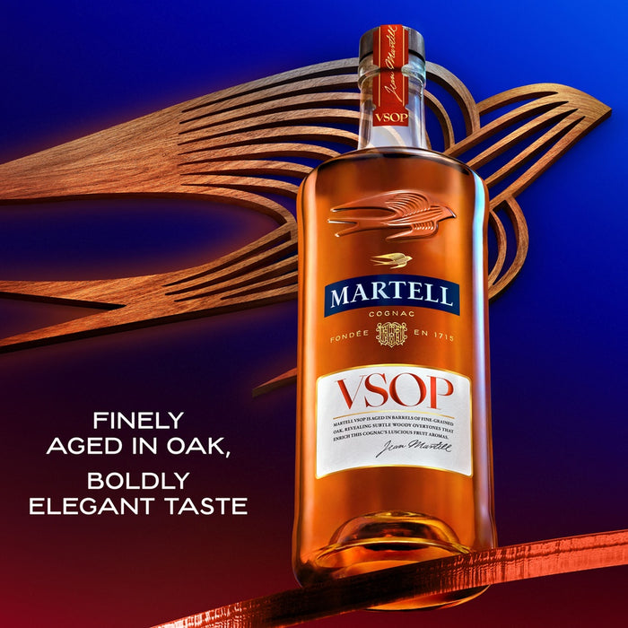 Bundle of 2 Bottles Martell VSOP Cognac ABV 40% 70cl With Gift Box
