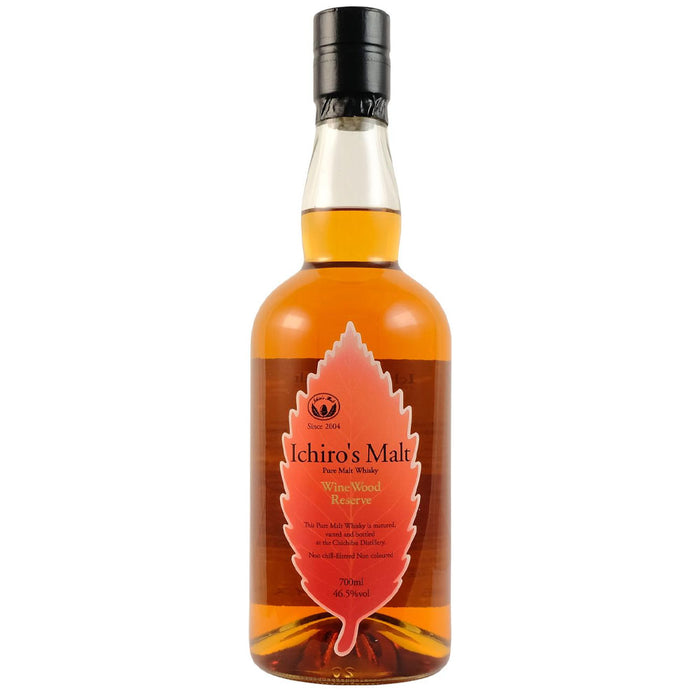 Ichiro's Malt Wine Wood Reserve Pure Malt Whisky ABV 46.5% 70cl with Gift Box