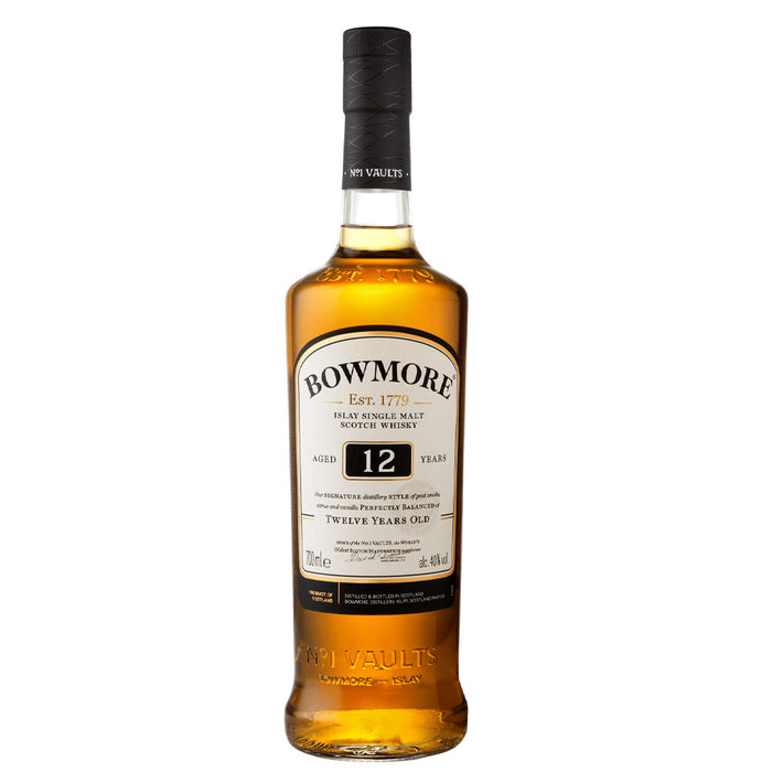 Bowmore 12 Year Old Scotch Whisky ABV 40% 70cl (No Box)
