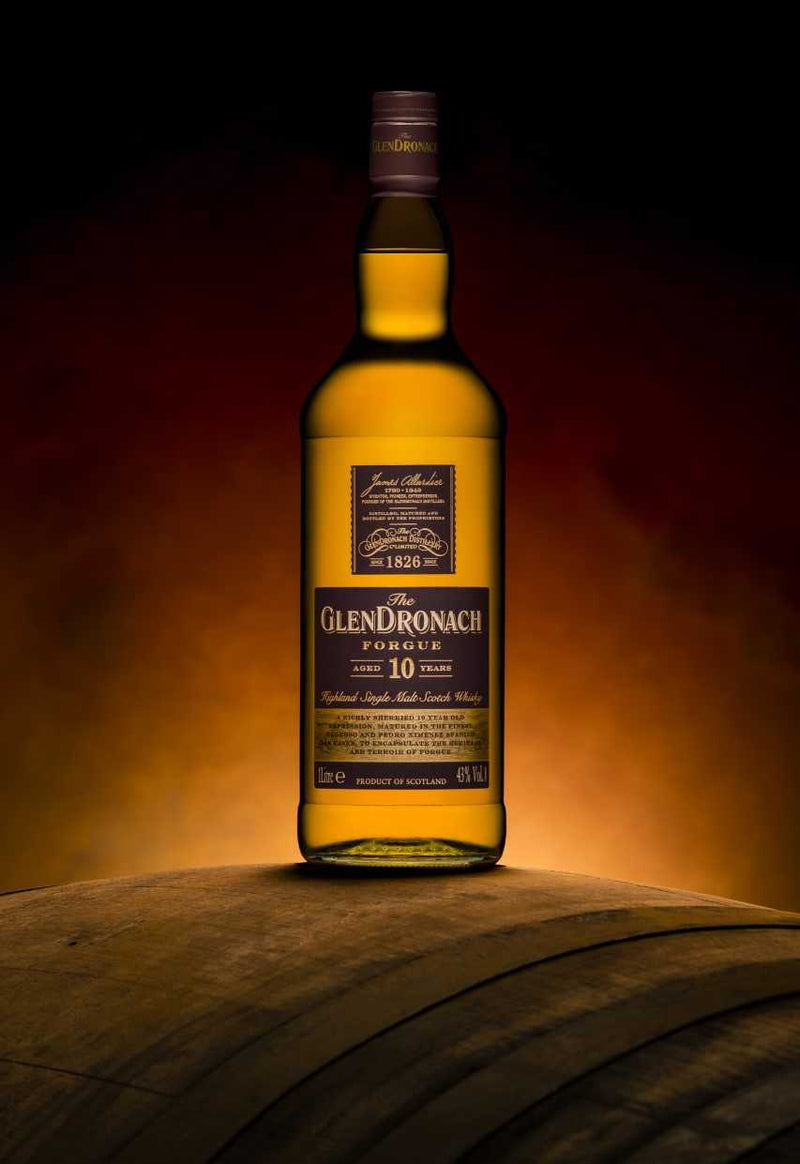 (Clearance) The Glendronach Forgue 10 Year Old Highland Single Malt Scotch Whisky ABV 43% 1000ml (1L)