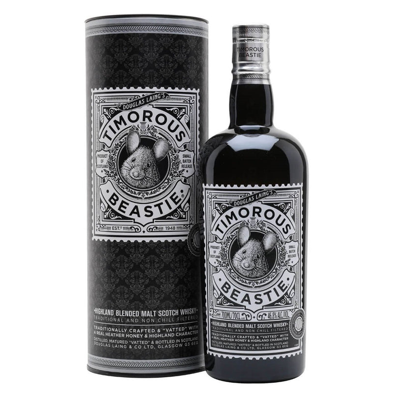 (Flash Sale - 60% off at check out) Douglas Laing's Timorous Beastie Highland Blended Malt Scotch Whisky ABV 46.8% 70cl With Gift Box