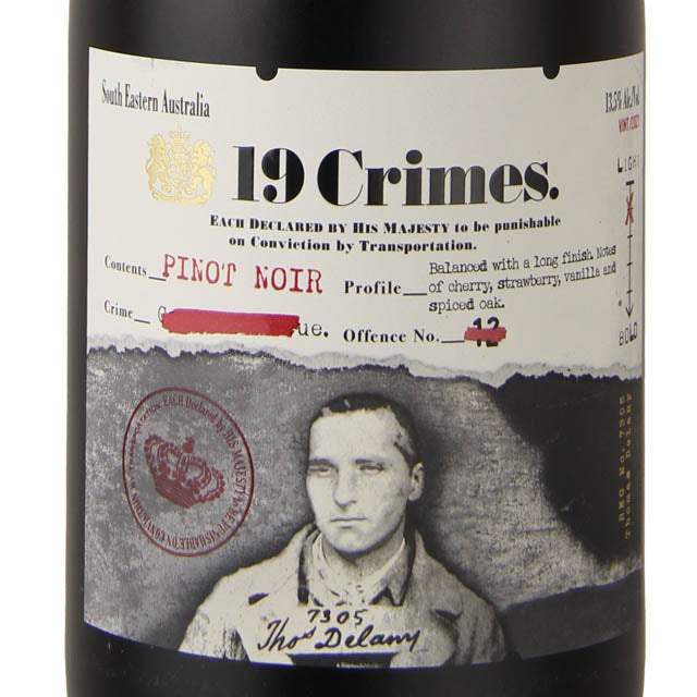 19 Crimes Pinot Noir ABV 13.50% 750ml
