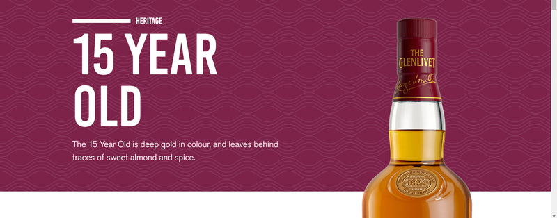The Glenlivet 15 Year Old Single Malt Scotch Whisky ABV 40% 70cl (No Box)