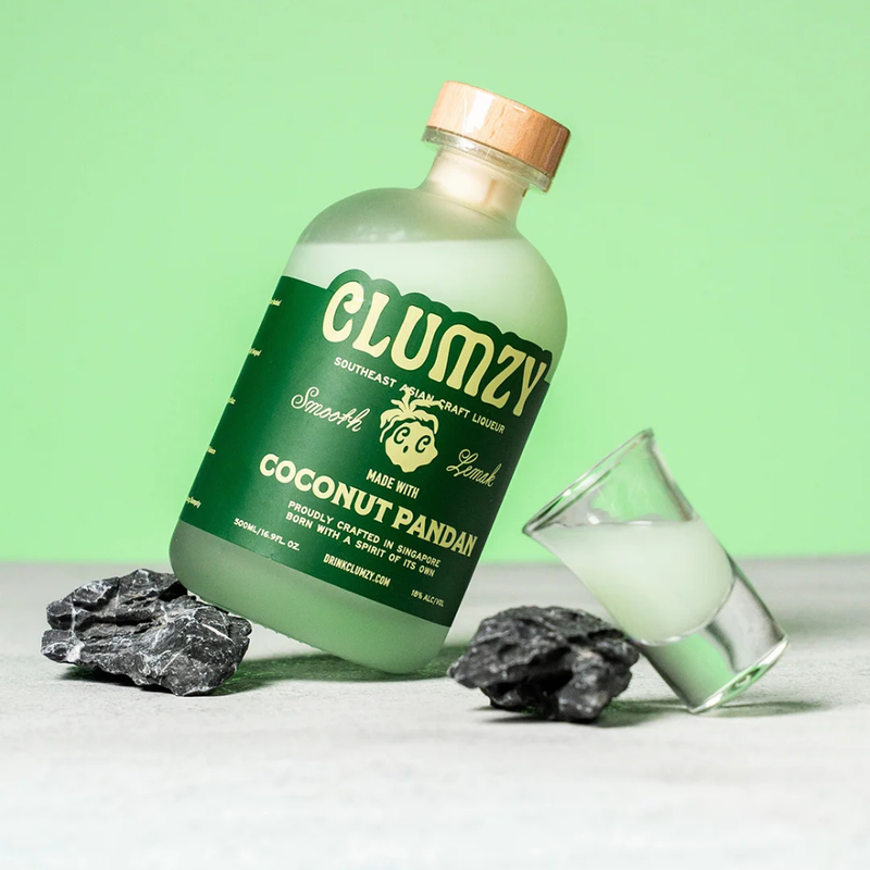 Bundle of 2 Bottles Clumzy Plumzy Coconut Pandan Rum ABV 19.1% 500ml