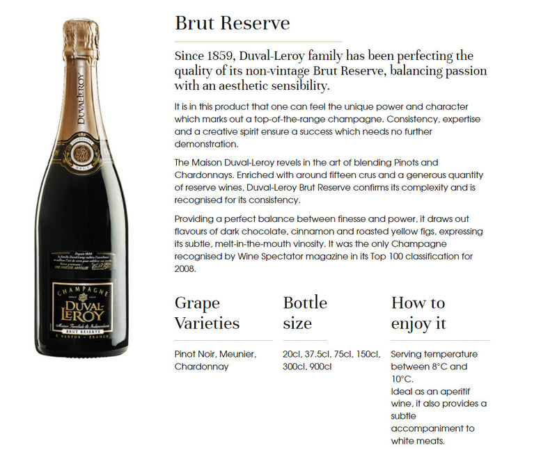 Duval Leroy Reserve Brut 750ml