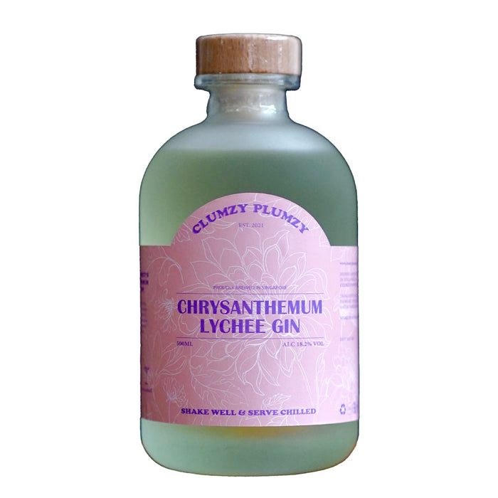 Clumzy Plumzy Chrysanthemum Lychee Gin ABV 18.2% 500ml