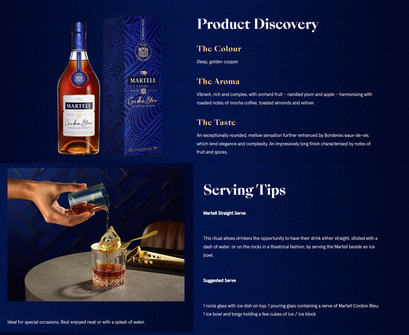 Martell Cordon Bleu ABV 40% 100cl with Gift Box