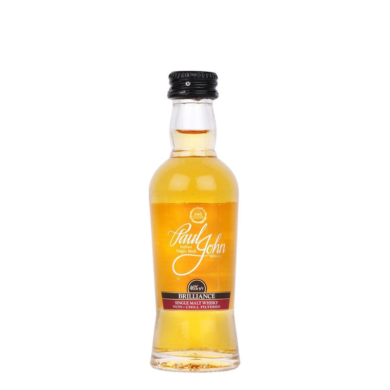 (Miniature) Paul-John Brillianc Non Chilled Filltered Indian Single Malt Whisky ABV 46% 50ml