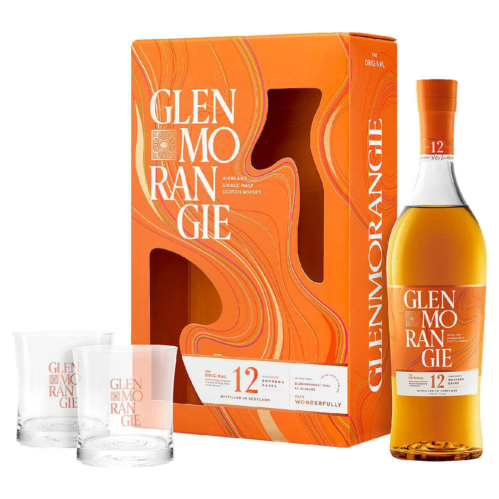 Glenmorangie Cutty Sark ウイスキーセット Glenmorangie 12 Year Old The Original with 2 Glasses Highland