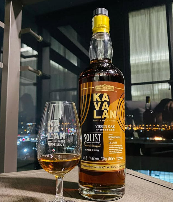 Kavalan Solist Virgin Oak Whisky.Sg 1st Anniversary ABV 53.2% 70cl