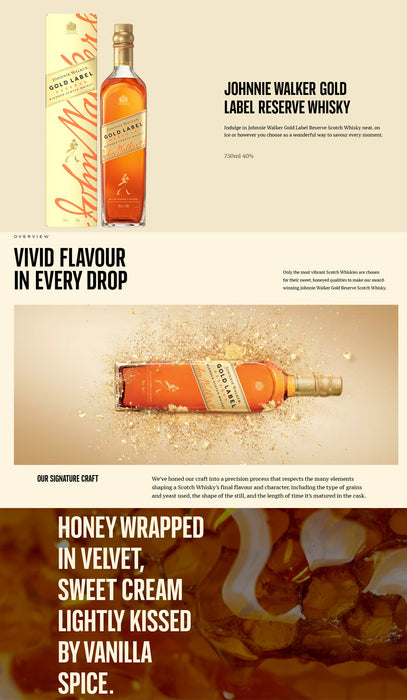 Johnnie Walker Gold Label Reserve ABV 40% 75cl