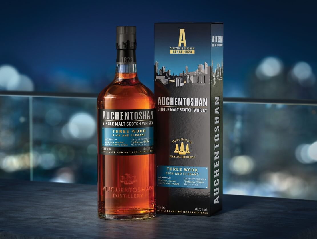 Auchentoshan Three Wood Lowland Single Malt Scotch Whisky ABV 43