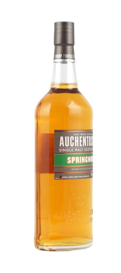 (Clearance) Auchentoshan Springwood Lowland Single Malt Scotch Whisky ABV 40% 100cl With Gift Box