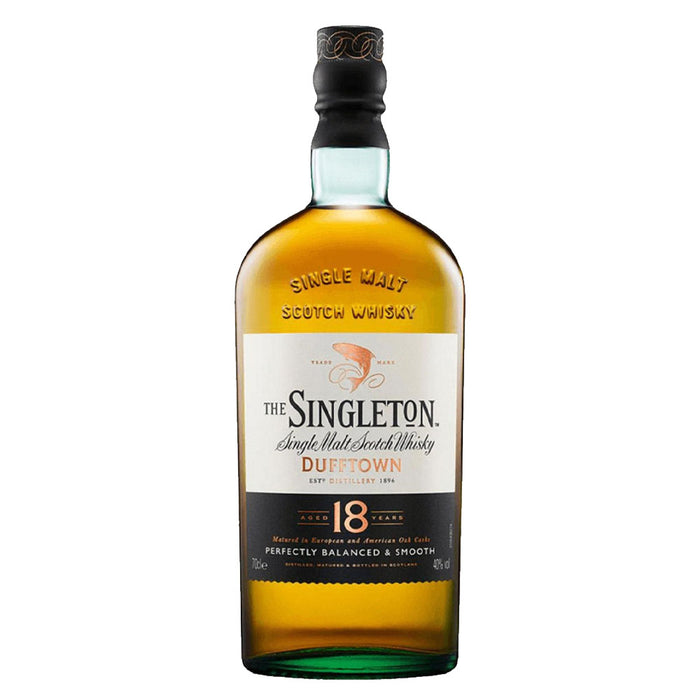 Singleton Dufftown 18 Year Single Malt Scotch Whisky 700ml with 2 Glasses Gift Set